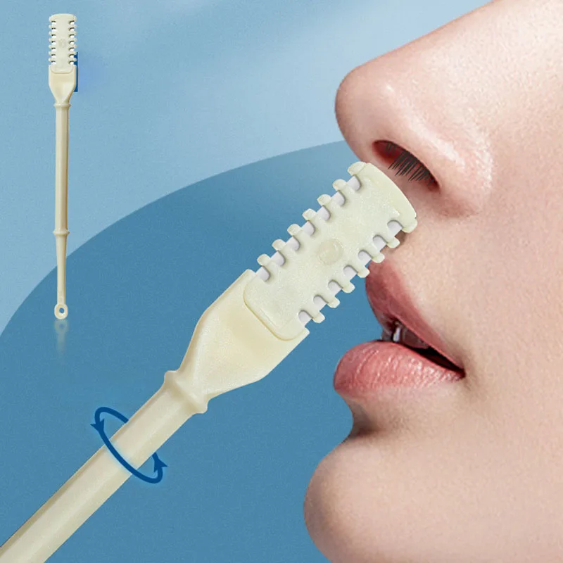 

4Pcs Nose Hair Remover Tool 360 Rotating Nasal Clippers Nose Hair Trimmer for Women Men Manual Nose Hair Trimmer