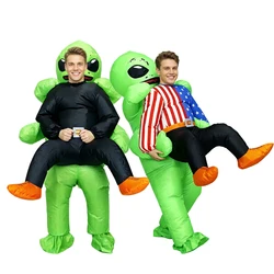 Inflatable Alien Cosplay Costume Suit Performance Fancy Dress Funny Halloween Carnival Theme Party for Adult Men Women