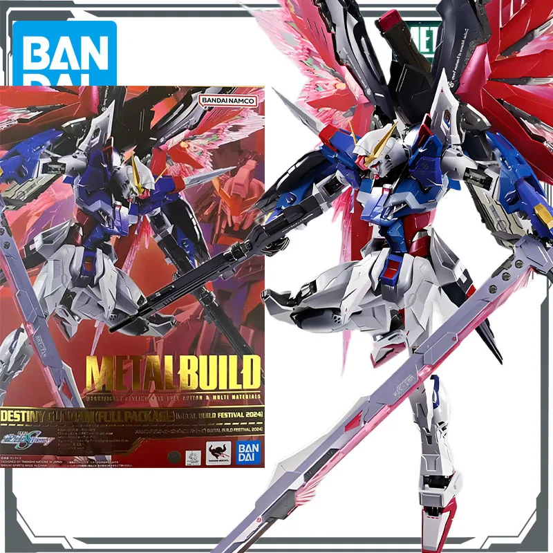 

Bandai Original Mobile Gundam METAL BUILD DESTINY GUNDAM ПОЛНАЯ УПАКОВКА Аниме Фигурки Игрушки для мальчиков Подарочная модель Украшения