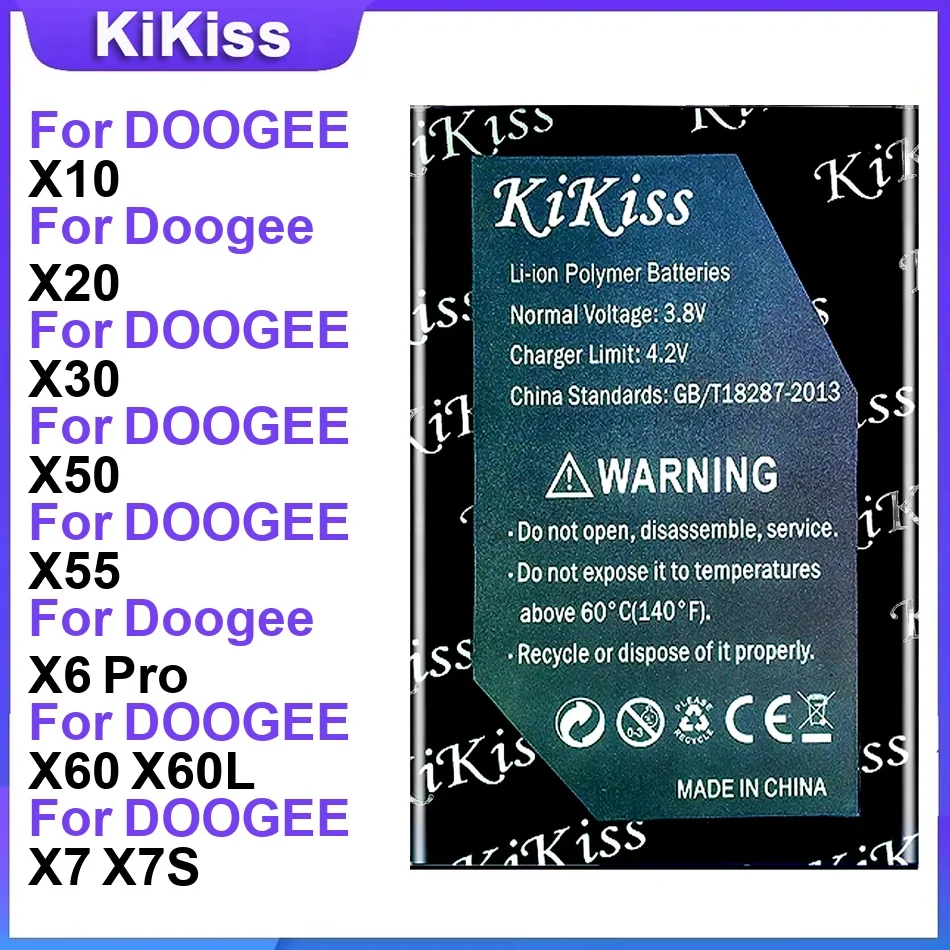 Аккумулятор для DOOGEE X10 X20 X30 X50 X55 X6 Pro X60 X7 X9 Mini/Pro X90 Y8C X95/Pro X96 X97/X98 X9S Y6 Max Y7 Y8 Plus
