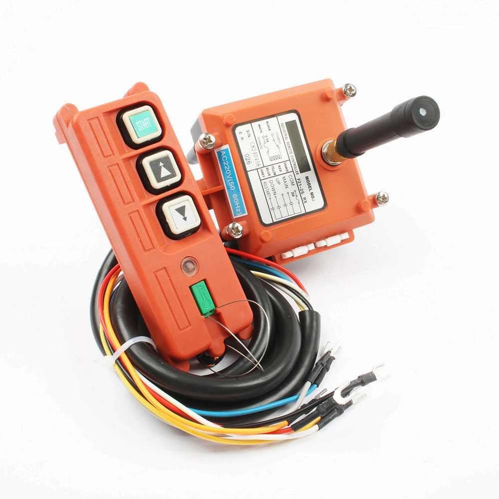 Wireless Industrial Remote Controller Electric Hoist Remote Control Winding Engine Sand-blast Equipment Used F21-2S 3 button