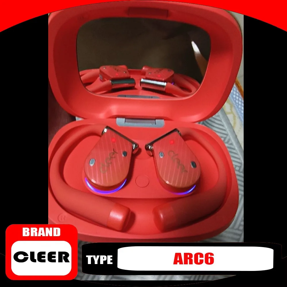 Cleer ARC 6 Wireless Earphones Bluetooth 6.0 Exquisite IPX7 AI Noise Reduction 16.2mm Big Dymatic Driver Music /Sport Headphones