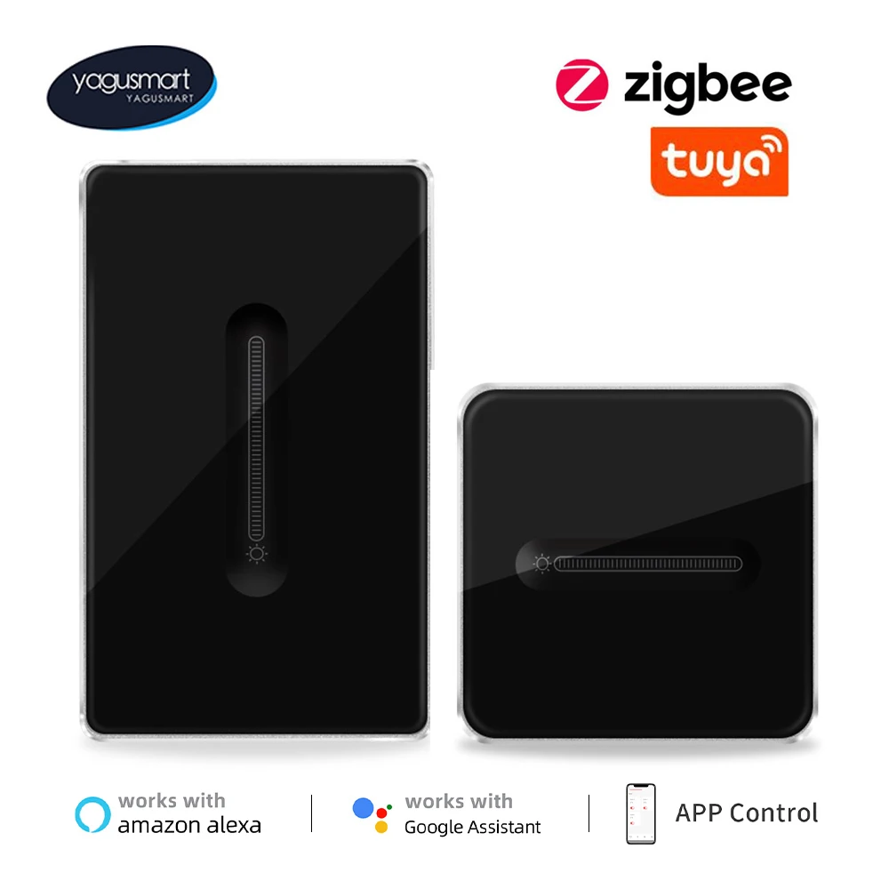 

Yagusmart Tuya Zigbee 1 Gang Dimmer Light Switch Tuya Smart Life Home Google SmartThings APP Remote Control Percentage Control