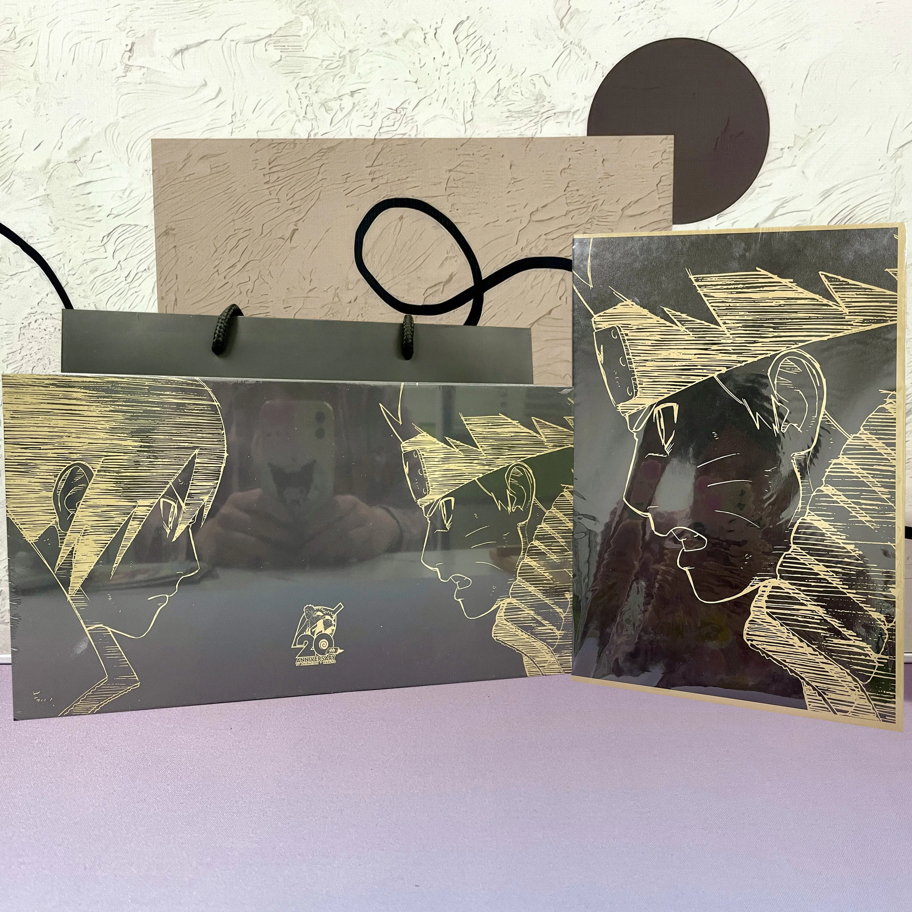 

Карточка Наруто, подарочная коробка на 20-летие, Cardfun Cardbook Sasuke, ограниченная коллекция, металлическая игрушка-карточка, подарок на день рождения, Рождество для детей