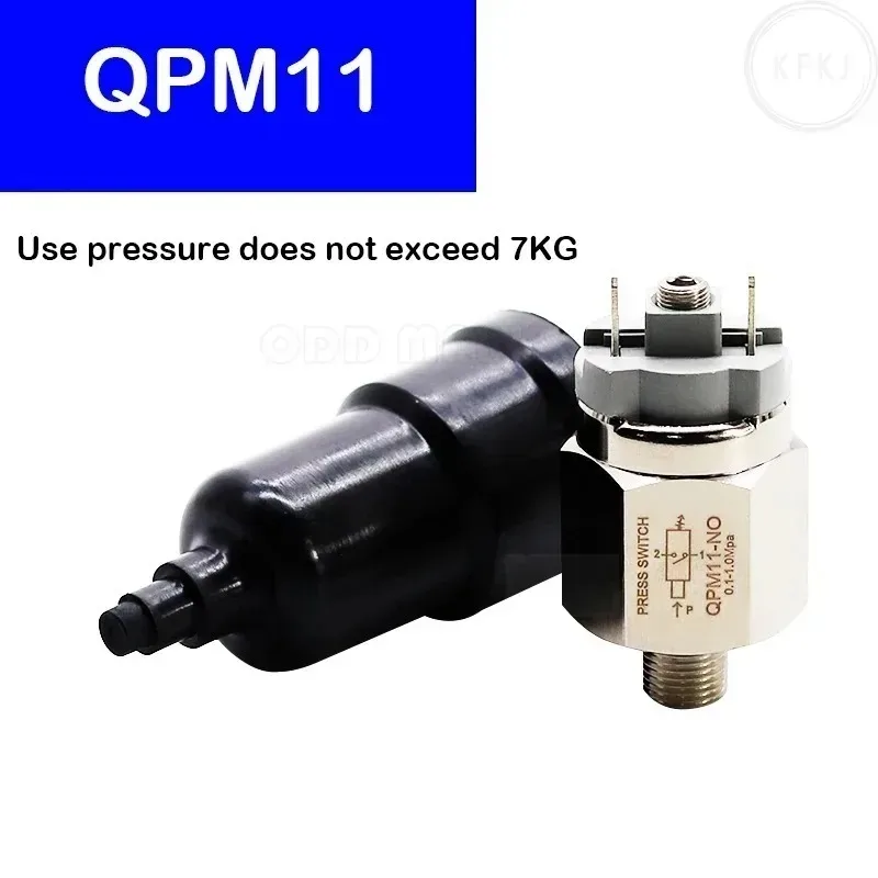 

IPM For 1pcs QPM11-NO NC Mechanical Diaphragm Adjustable Controller Air Pressure Pump Air Normally Open Closed Pressure Switch
