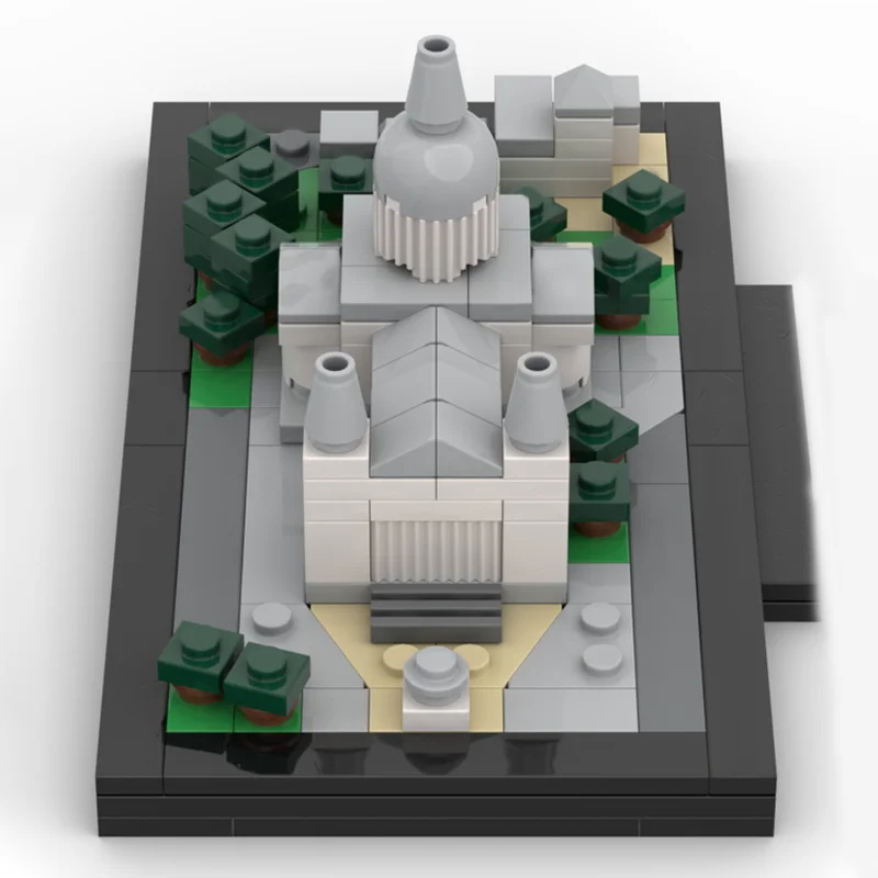 204개 MOC 성 바오로치 교회 건축물 스카이라인 모델 장난감 블록 DIY 크리스마스 선물 창의적인 아이디어 어린이 생일 선물