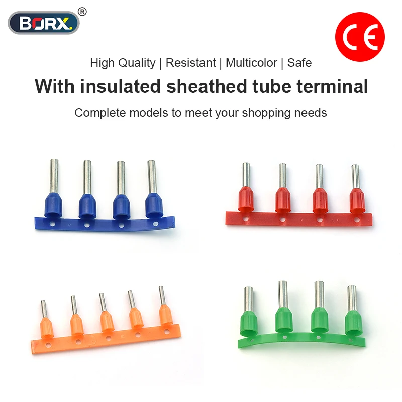 

Round Continuous Terminal Brass Tin Plated Wire Connector AWG 14-20 Electrical Crimp Terminal 7K/R Pack Durable