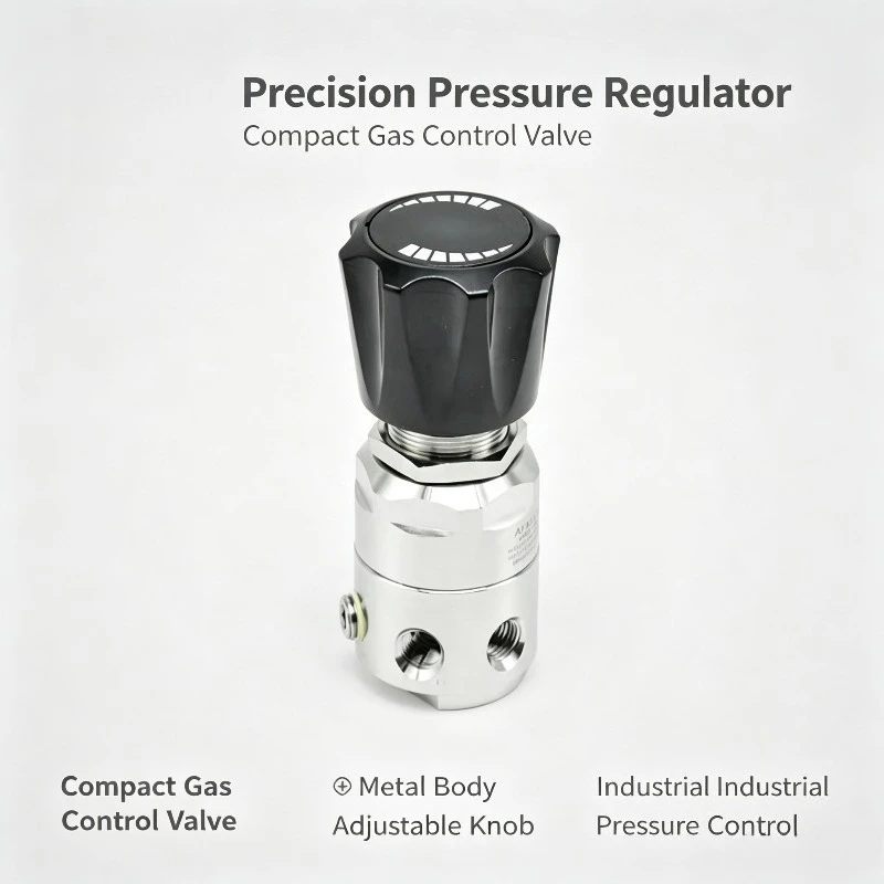 Single Stage Gas Pressure Regulator No Gauge 200bar 305bar for Ar C2H2 He H2 N2 NH3 O2 Air CO2 Gas Control