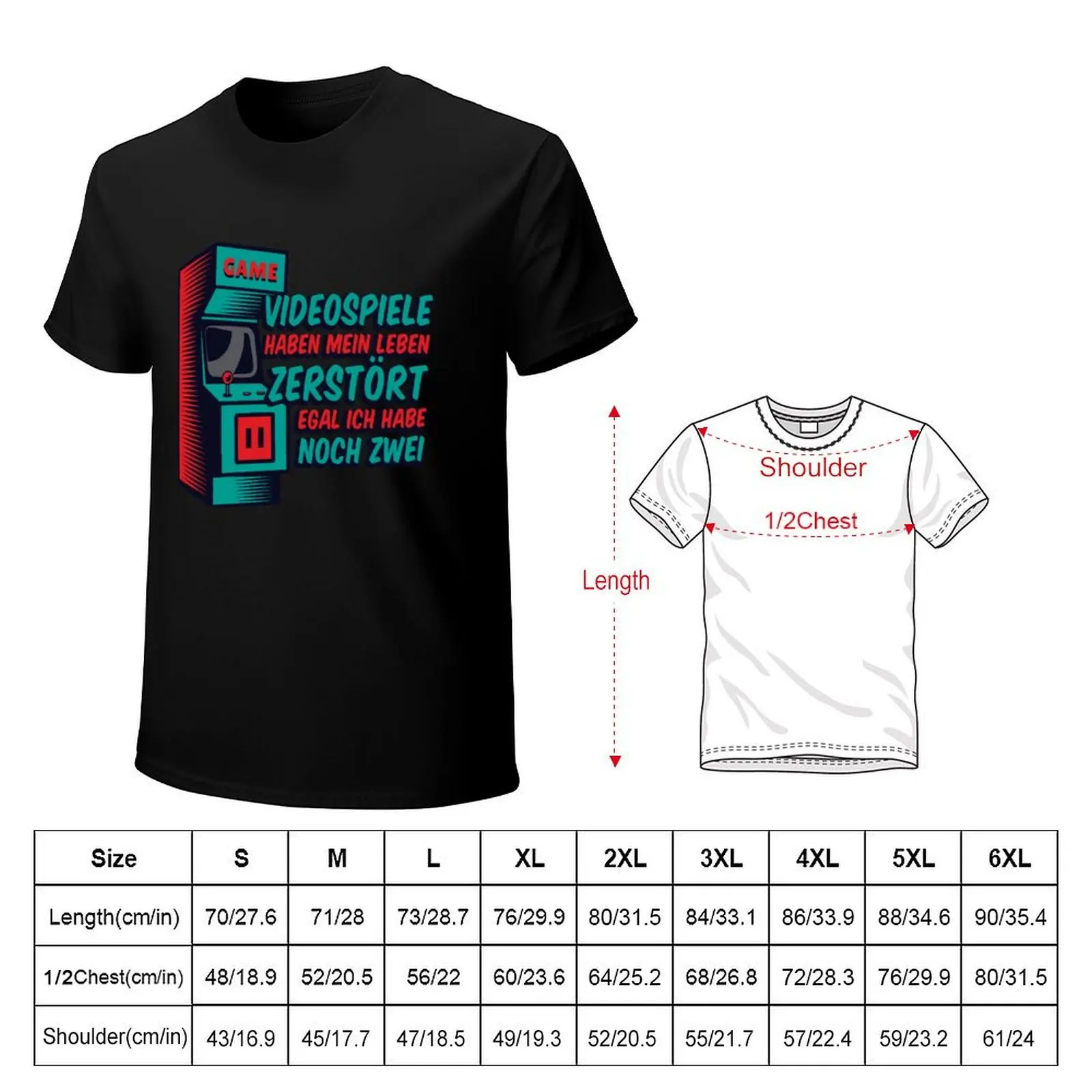 Videospiele haben mein Leben zerst?rt Egal T-Shirt Basic Tee Shirt for Everyday Outfit