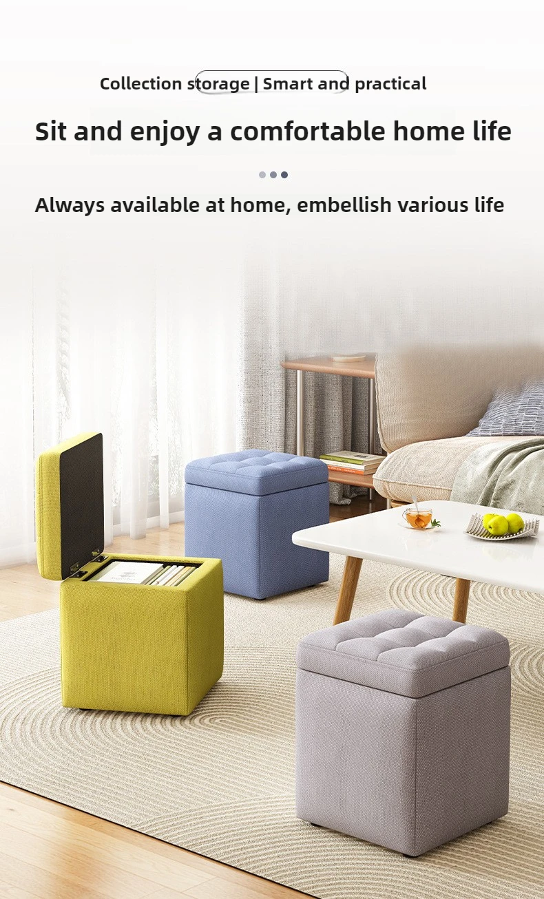 Mesa de centro otomana de almacenamiento, taburete para sofá de sala de  estar, silla de almacenamiento para reposapiés, taburete multifuncional para  muebles del hogar - AliExpress, image size:790x1306