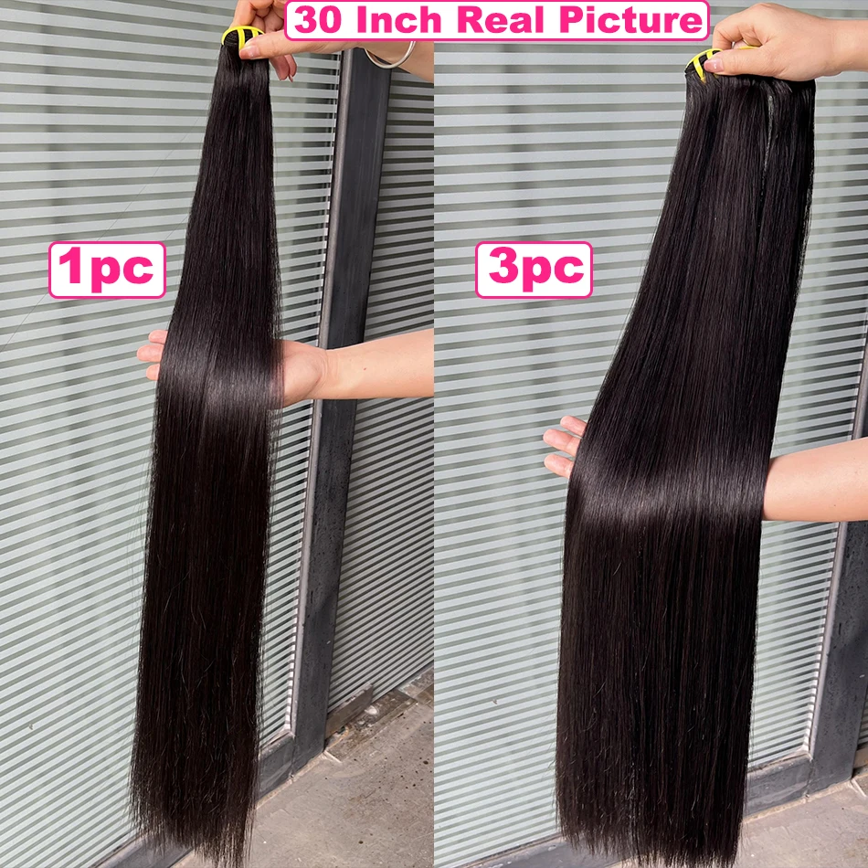 Yiwigs 15a osso reto duplo desenhado 100% pacotes de cabelo humano 10-30 polegadas extensões de tecer cabelo cru não processado para mulher