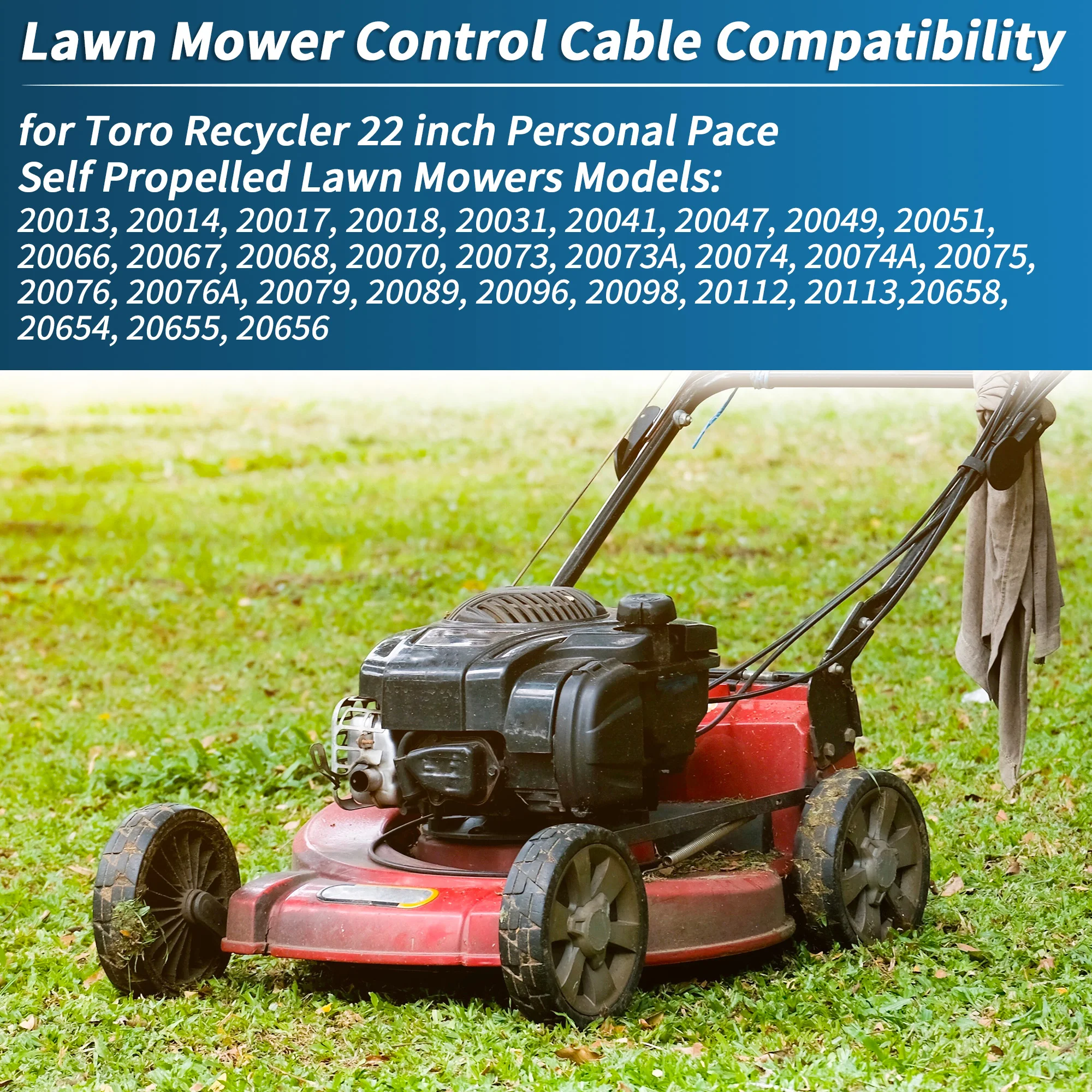 UXCELL No.105-1844/290-927 Traction Control Cable for Toro Recycler 22 inch Lawn Mowers