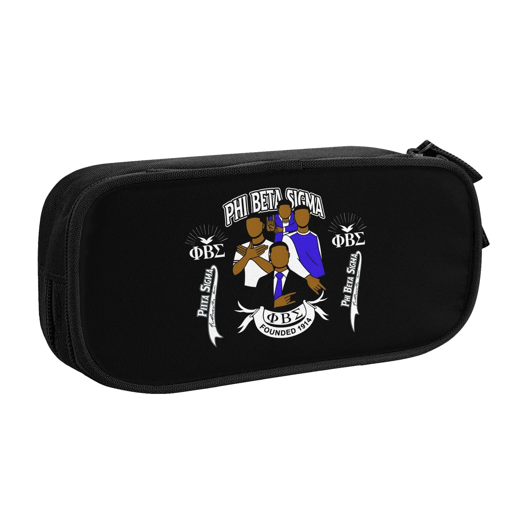 Estuche para lápices Beta Sigma Phi Fraternity Kawaii, estuche para lápices de gran capacidad para niña y niño, accesorios escolares Sigma Since 1914