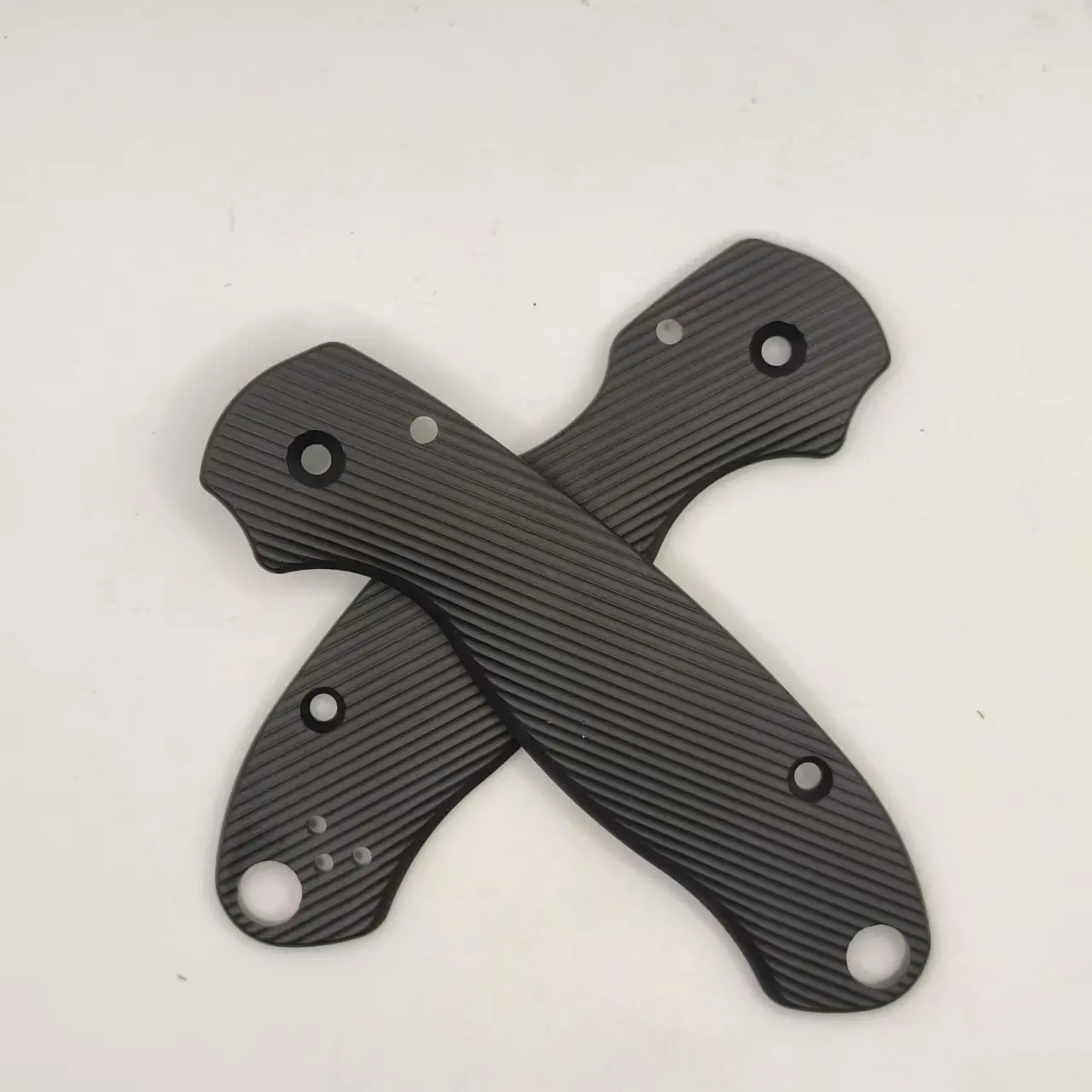 1 Pair Custom Made Twill Aluminum Alloy Grip Handle Scales for Spyderco C223 Para3 Knives