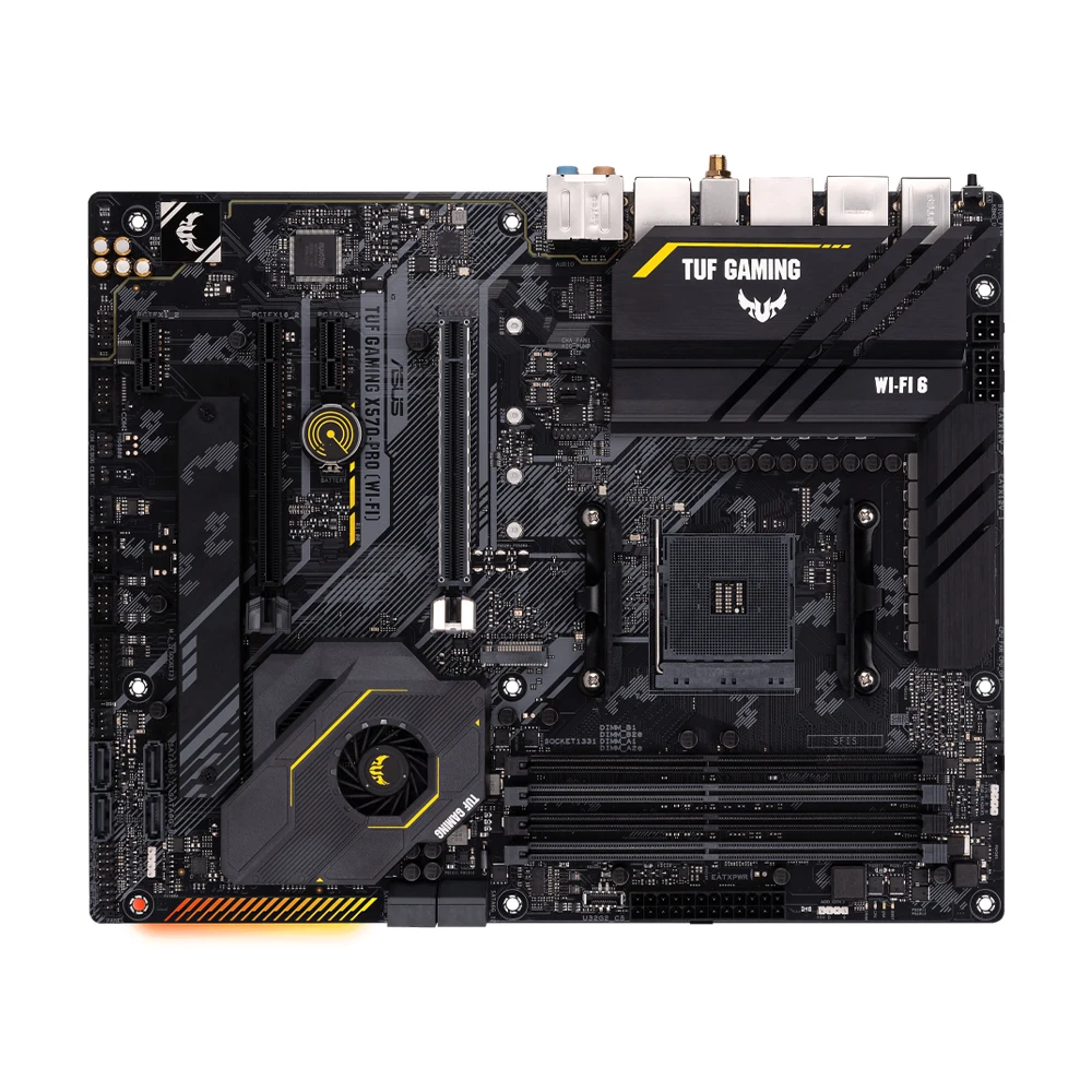 ASUS TUF Játék X570-PRO (WI-FI) Alaplap Aláfest ryzen 9 5900X ryzen 7 5700 R–5 5600 CPU 4xddr4 Kettős szám M.2 NVME HDMI pcie 4.0