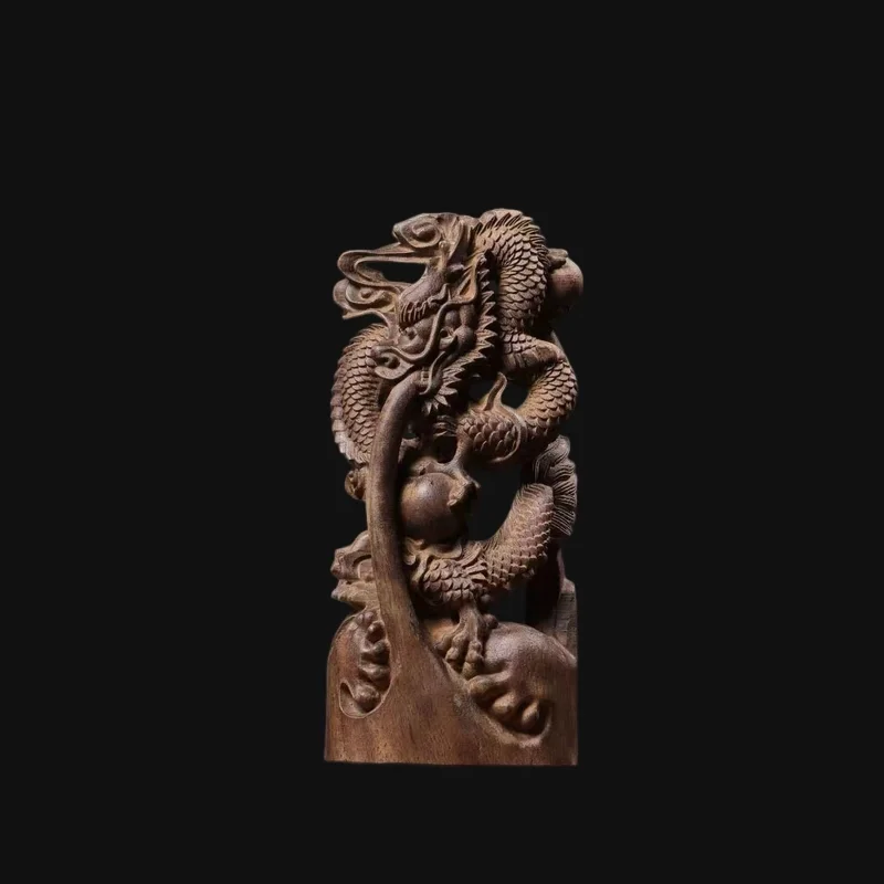 Hand-Cast Premium Metal Dragon Statue - 10.6