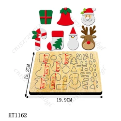 Kolekcja świąteczna wykrojniki-nowa matryca do cięcia 2022 i drewniana forma, odpowiednia do zwykłej maszyny do cięcia matryc na rynku.