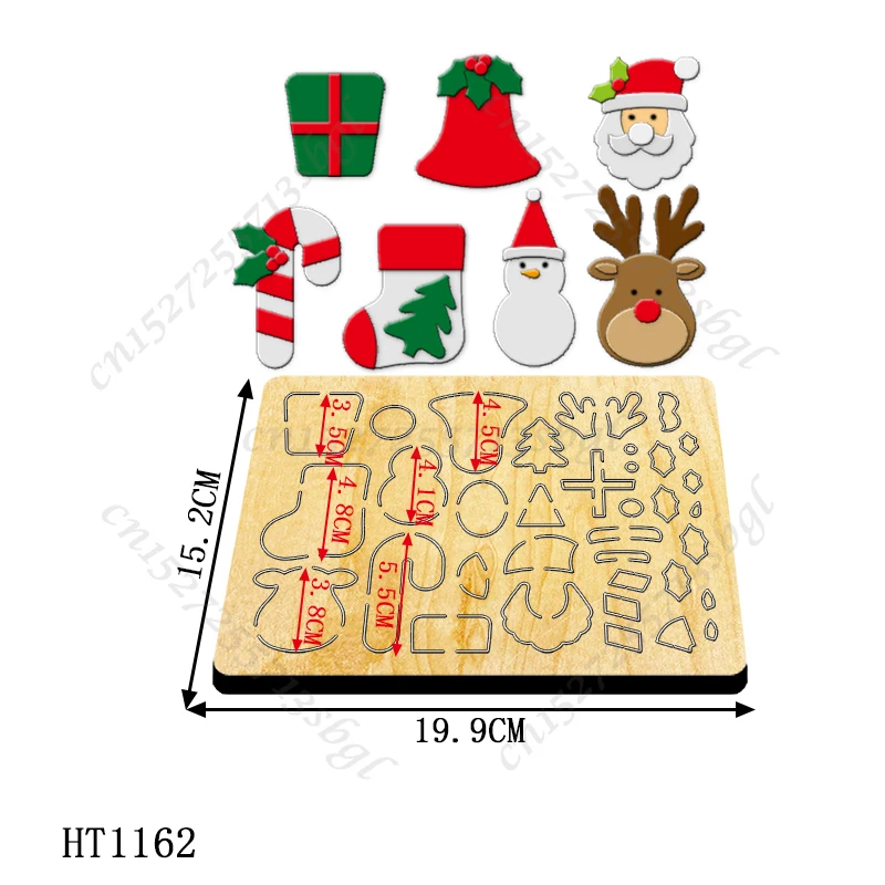 Christmas Collection Cutting Dies - New Die 2022 Cutting And Wooden Mold, Suitable For Common Die Cutting Machines On The Market