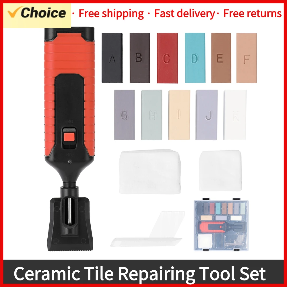Ceramic Tile Repairing Tool Set Scratch Repairing Crack Fill Tile Surface DIY Floor Repair Kit Fix Wax Scratches Mending Tool