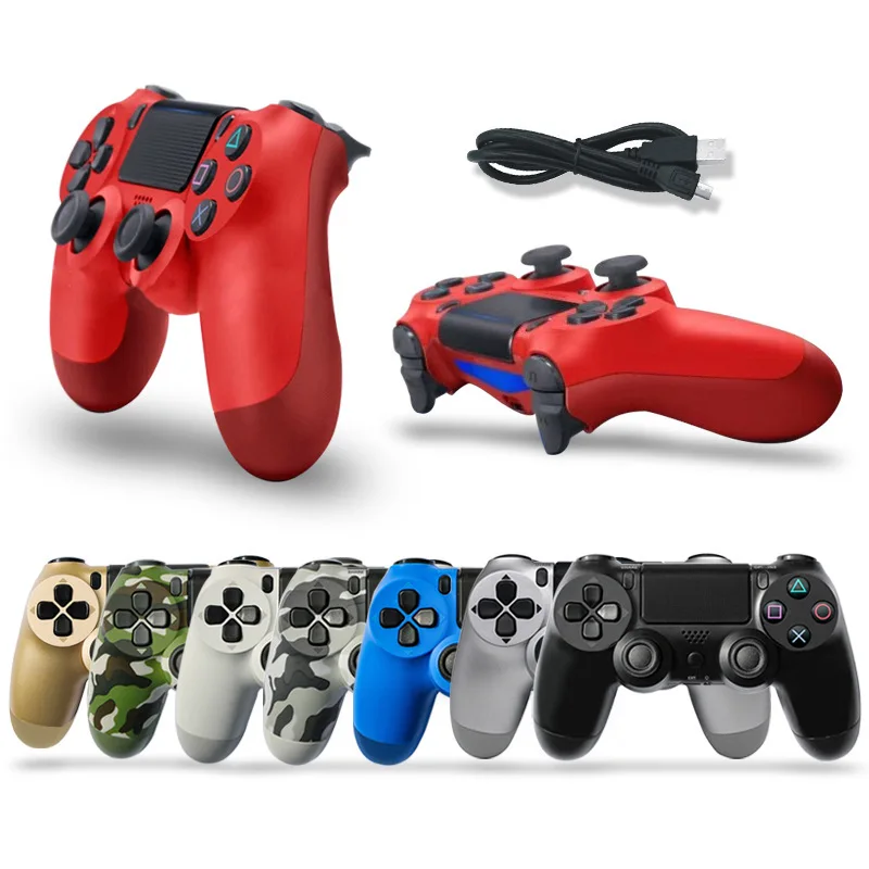 Wireless Style Joystick Gamepad with Double Vibration Game Controller for PS4 Console Game Gamepad for PS4 controller