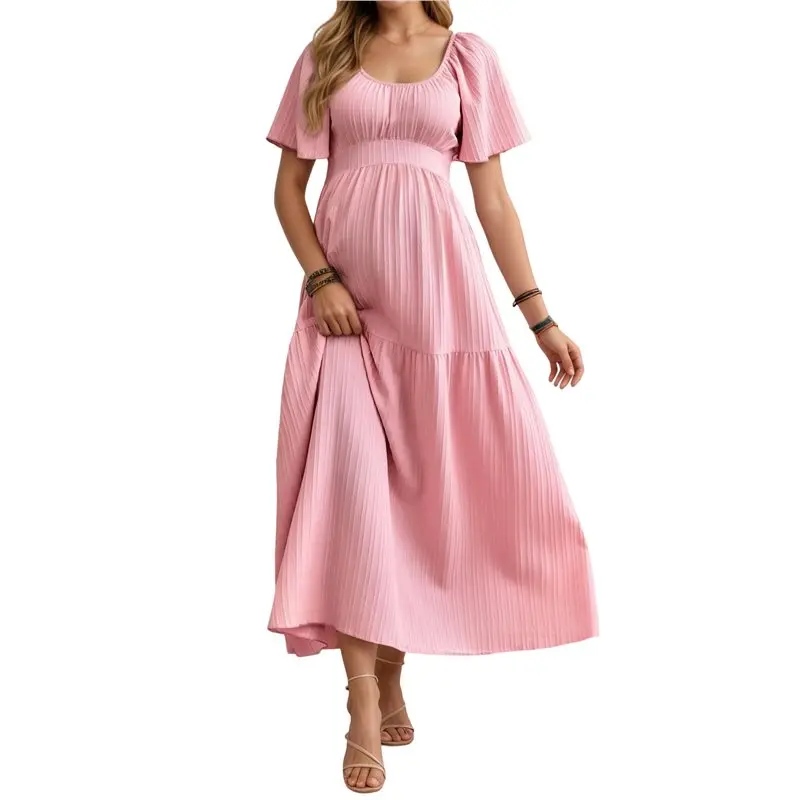 vestido-maxi-de-maternidad-para-mujer-tela-texturizada-cuello-cuadrado-cintura-fluida-para-sesion-de-fotos