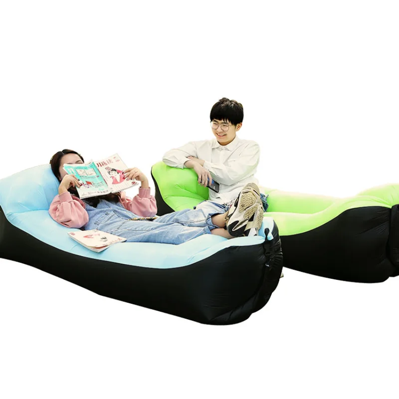 

Outdoor inflatable lazy sofa Internet celebrity air sofa bag portable camping inflatable mattress music festival recliner home