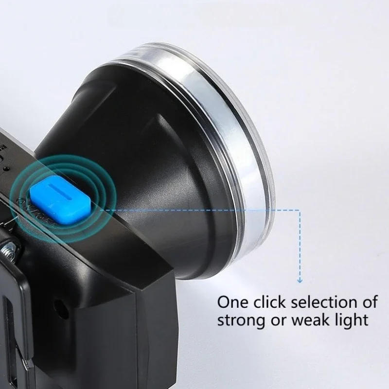 Outdoor Head Light Rechargeable Headlamp Waterproof Flashlight Fishing Light Rechargeable Ultra Bright Head Mounted Flashlight
