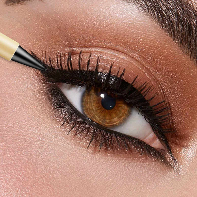 Delineador à prova d'água, delineador em gel de longa duração para maquiagem profissional, 2 peças