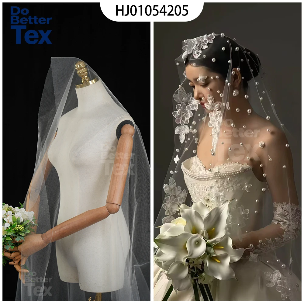 

118" 20D Nylon Little Transparent Illusion Wedding Net Shimmer Tulle Mesh Fabric Lightweight Shiny Tulle for Veil 3M Wide