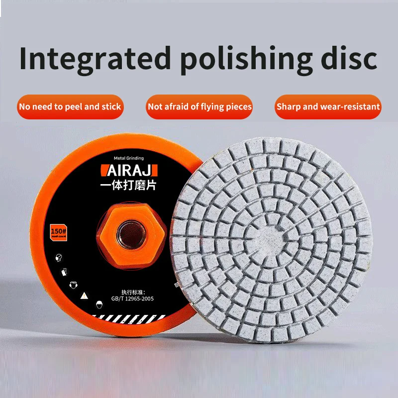 1 Stück 4 Zoll (100 mm) Diamant-Polierpad-Set, für Nass- und Trockengebrauch, für Granit, Beton, Marmor, Schleifscheiben-Set – Detail 5