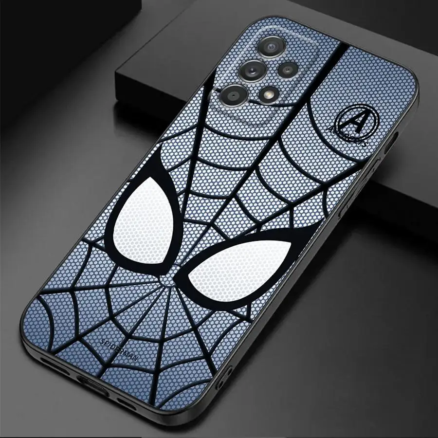 Marvel Sipiderman Logo Phone Case for Samsung Galaxy A54 A53 A16 5G A55 A72 4G A71 A52 A52s A51 5G A70 A70s A21s A41 A31 Cover