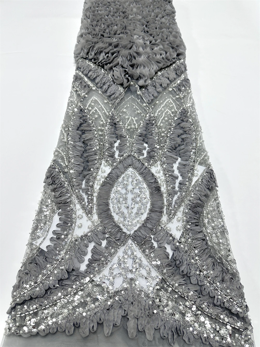 الترتر الأفريقي مطرز أقمشة الدانتيل 2025 جودة عالية التطريز الفرنسية النيجيري أقمشة الدانتيل لمواد الخياطة الزفاف