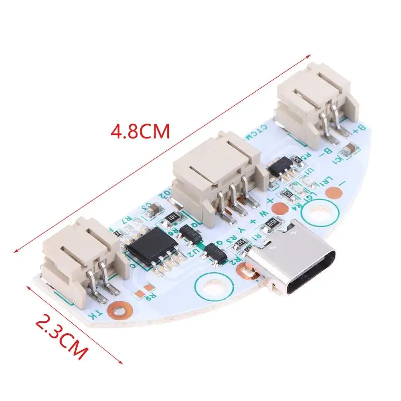 5Pcs Type-C LED Charging Touch 3-Gear Stepless Dimming Control Board Welding-Free PH2.0 Ports For DC3.7V 5V Strip Lamp Plate