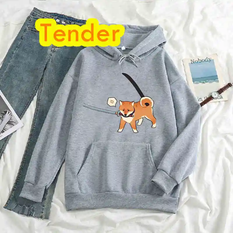 

Cute Shiba Inu Hoodie Ullzang Harajuku Funny Cartoon Hoodies Women Sweatshirt Kawaii Hoody Female Autumn Winter Clothes