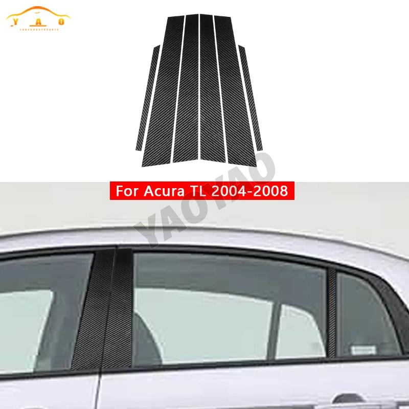 

Автомобильная наклейка для Honda Acura TL 2004 2005 2006 2007 2008, автомобильные стойки, накладка на окно, крышка BC, аксессуары для колонки