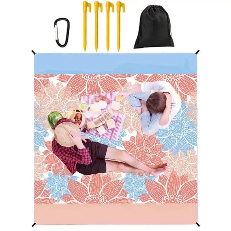 

Beach Mat Camping Rug For Tent Portable Folding Rug For Camping Beach Travel Grass Festival Yoga Backyard Park