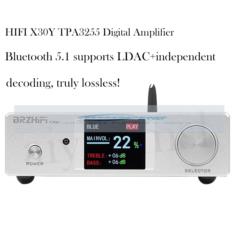 AIYIMA-Amplificador de Audio Digital SMSL X30Y TPA3255 Hifi 2.0 estereo 150W Control remoto LDAC decodificacion 5.1 Bluetooth