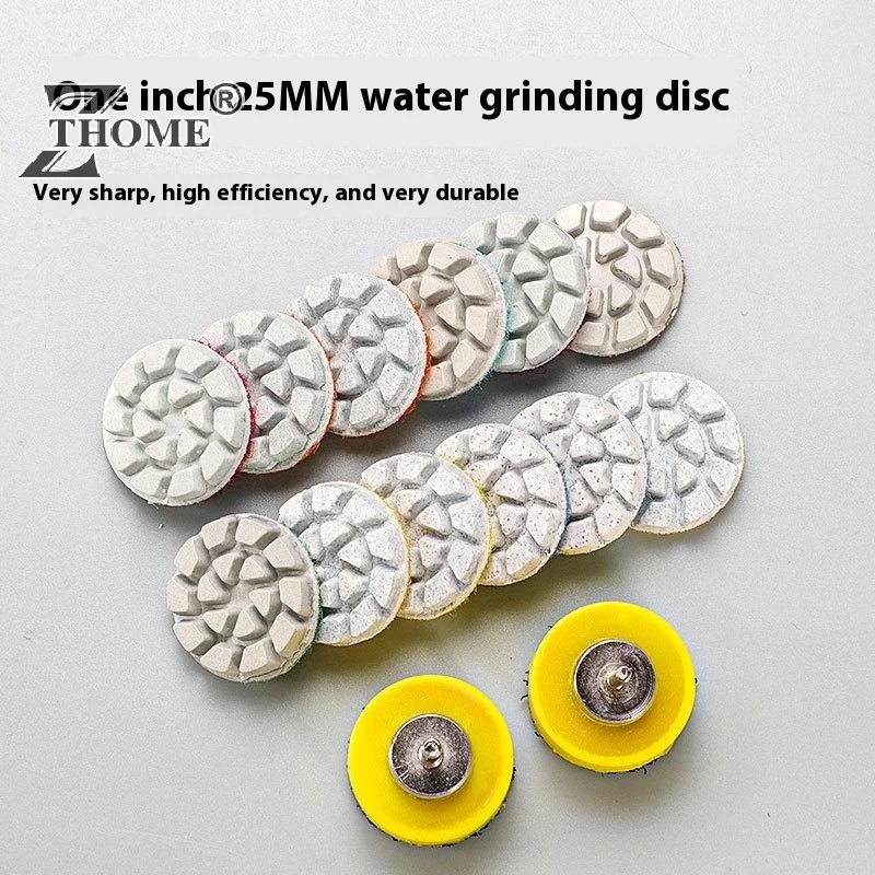 

25MM Mini Diamond Polishing Pads Marble Granite Grinding Wheel Fine Polishing Self-adhesive Flexible Resin Sanding Disc