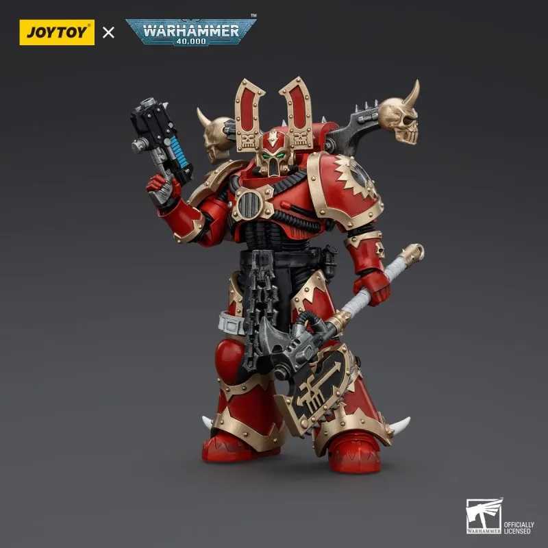 【IN STOCK】JOYTOY Dark Source Warhammer 40K World Eaters Khorne Berserkers 7-Piece Set 1:18 Scale Action Figure Collectible Toy