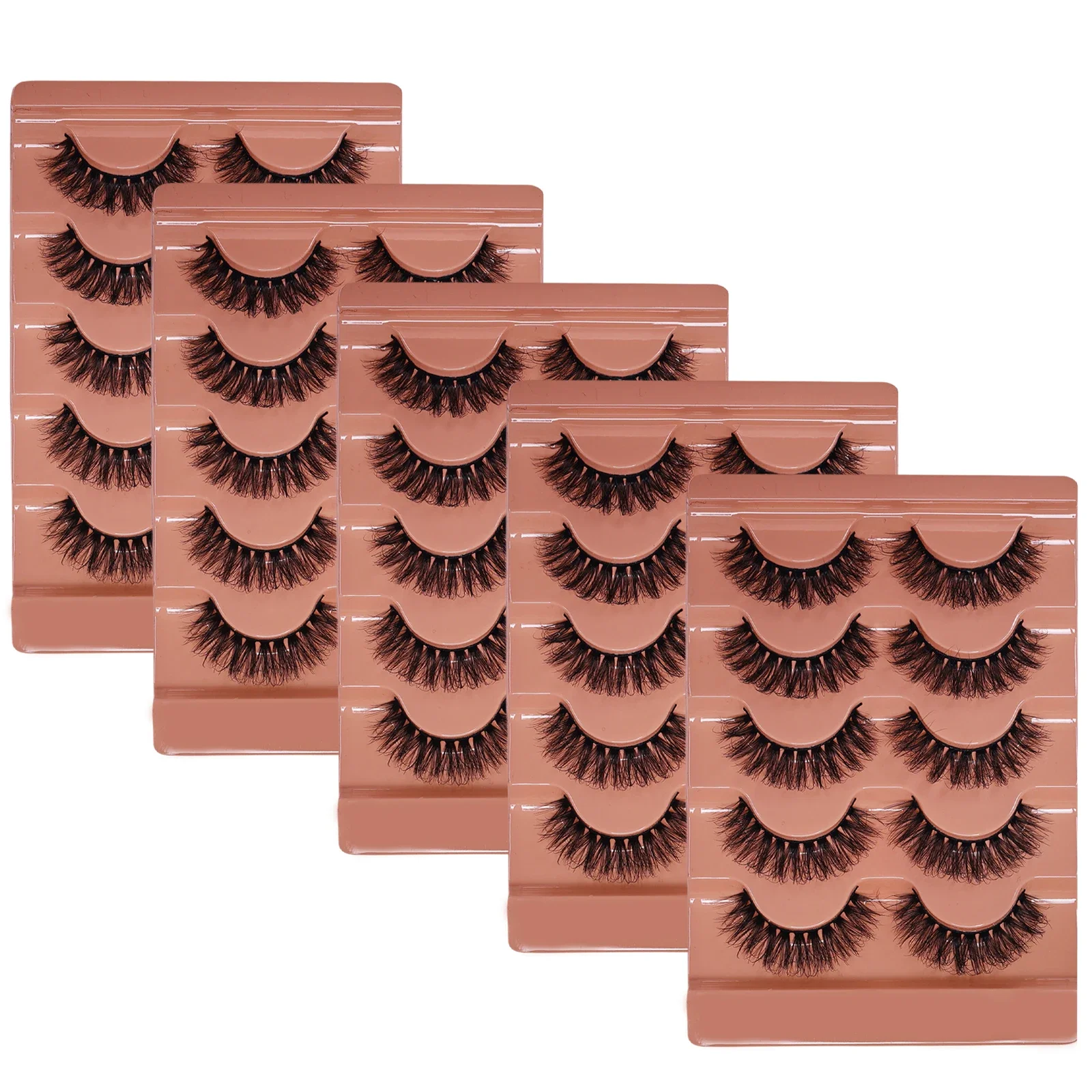 15 Paar/25 Paar flauschige falsche Wimpern, dicke und flauschige Wimpern, geeignet für dramatisches Augen-Make-up