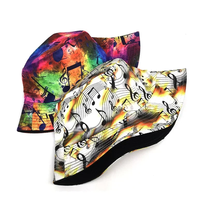 Весенняя шляпа-ведро из полиэстера с мультяшным принтом, рыбацкая шляпа, уличная солнцезащитная кепка для путешествий для мужчин и женщин 265