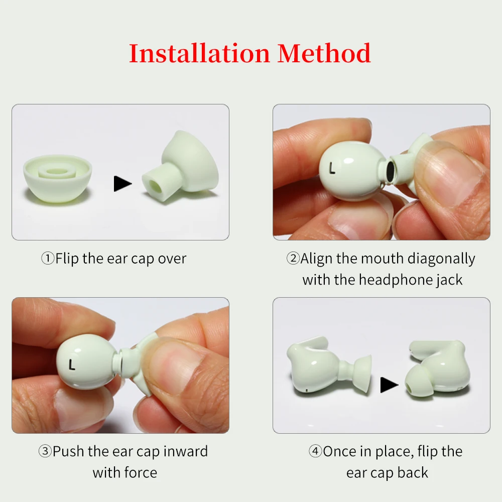 Silikonowe końcówki douszne do słuchawek OPPO ENCO Air4 Pro True Wireless Earbuds Eartips Air4 AIR 4 Pro TWS Tips słuchawki zatyczki do uszu — zdjęcie produktu 5