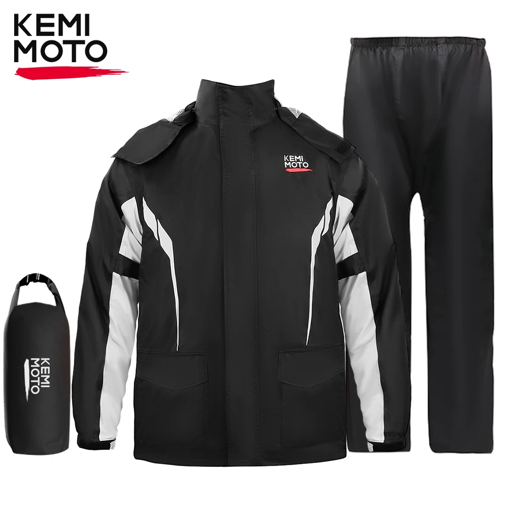 

Motorcycle Raincoat Split Suit Waterproof Jacket Pants Breathable Reflective Impermeable Motobike Riding Cycling Outdoor Gear