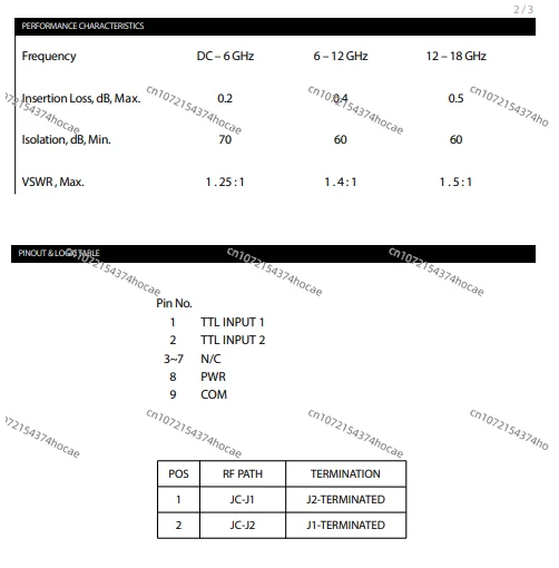 Applicable to RP12LAITL0 12V DC-18GHz SPDT RF coaxial ,, second-hand product, good quality
