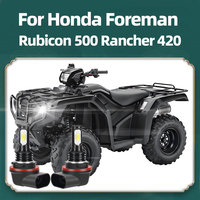 2Pcs LED Lamps 3-PINS LED Headlight Bulb 6000K 90W 34901-HR3-A21 For Honda Foreman Rubicon 500 Rancher 420 Plug-N-Play Replace