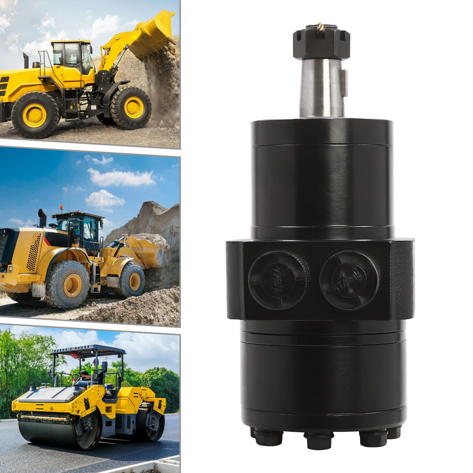 

200cc 330rpm Wheel Hydraulic Motor for HGM-12P-7172 Rated Flow 58L/15.32gal/min