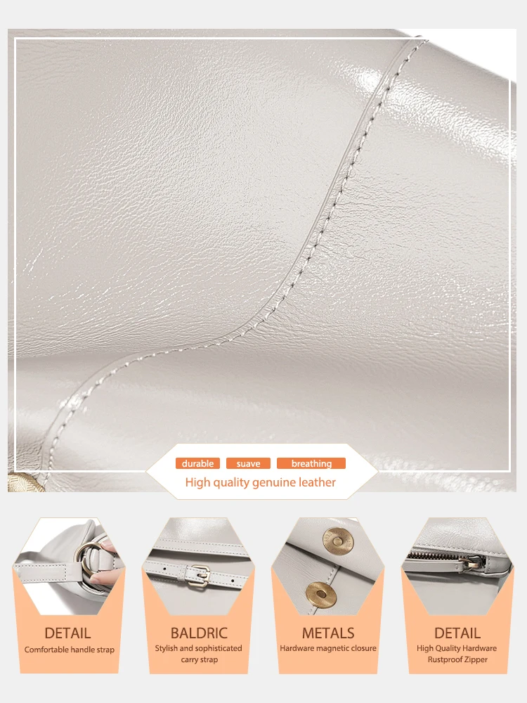 Zency Soft Genuine Leather Hobo Bag Simple Fashion Tassel Handbag For Women Large Crossbody Shoulder Bag For Commuter Shopper