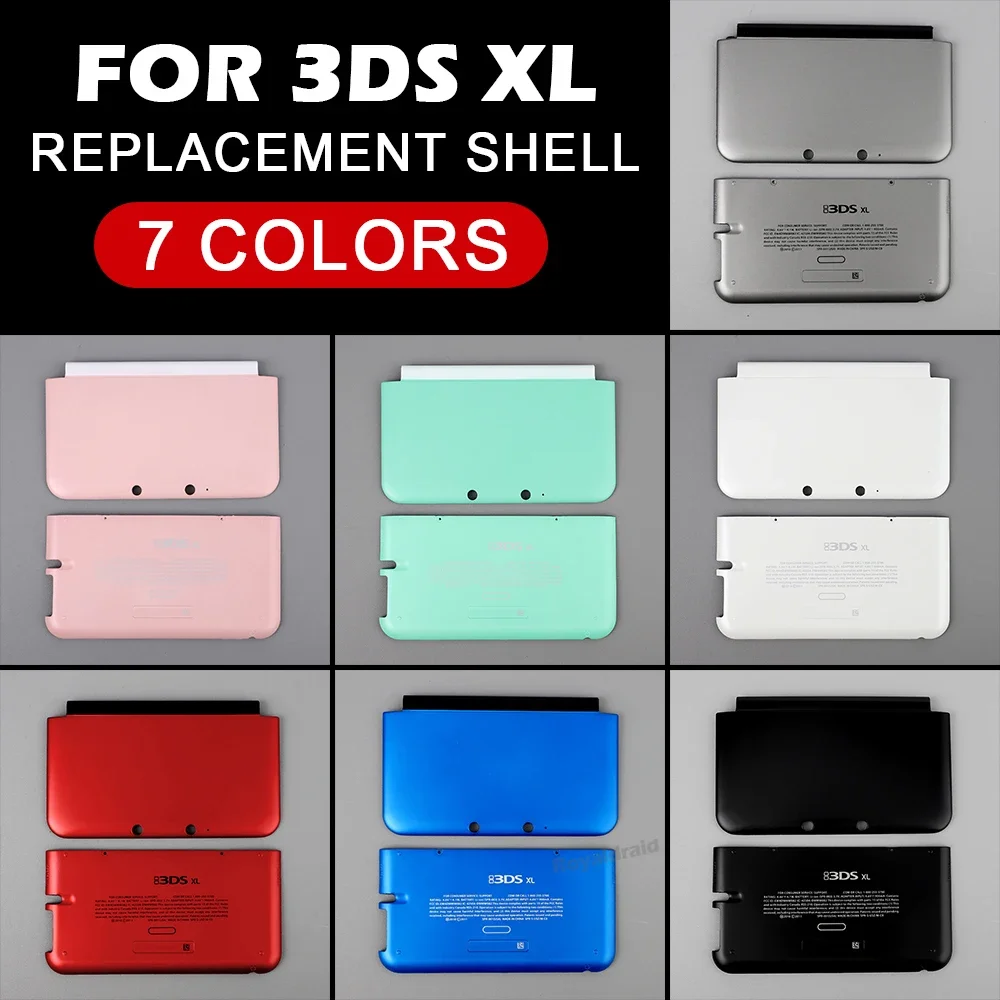 NEW 7 COLORS Top Bottom A & E Faceplate For 3DSLL 3DSXL Housing Shell Front Back Cover Case Replacement For 3DS XL 3DS LL Dropsh