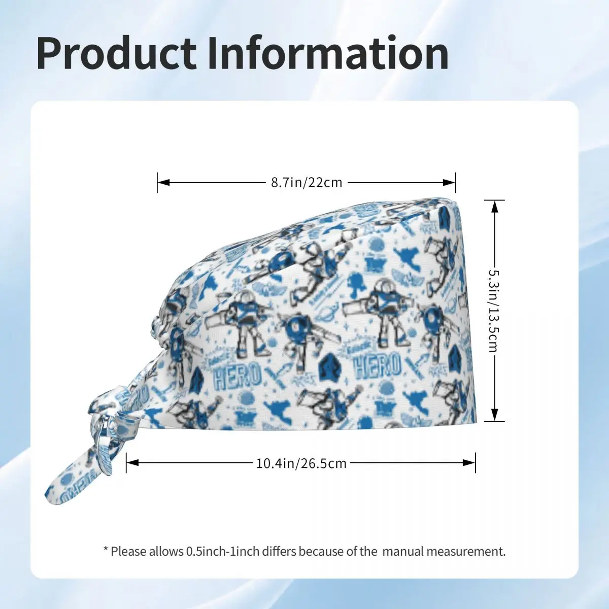 مخصص قصة لعبة الكرتون أنيمي الشكل قبعة العمل القبعات الجراحية الرجال الطنانة الخفيفة غرفة العمليات قبعة قبعة التمريض مختبر يعمل قبعة #5
