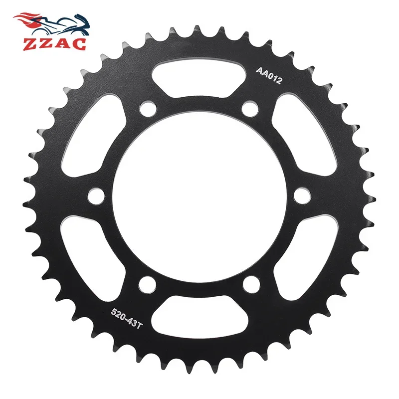 

520 43T 46T 20CrMnTi Motorcycle Rear Sprocket Sprocket For YAMAHA MT-25 YZF-R25 MT-03 YZF-R3 YZF-R7 YZF-R1 FZ6 (Fazer) (S2)(ABS)